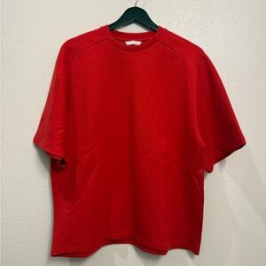 Zara Red Women’s Short Sleeve Sweater Top M 23x25